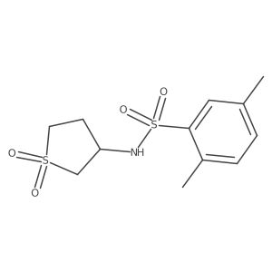 N-(1,1-dioxo-1lambda6-thiolan-3-yl)-2,5-dimethylbenzene-1-sulfonamide结构式