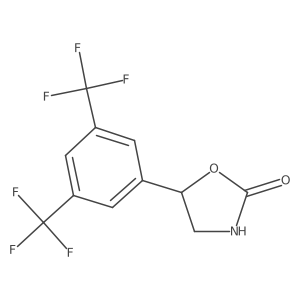 5-[3,5-Bis(trifluoromethyl)phenyl]-1,3-oxazolidin-2-one Structure