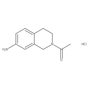 1-(7-amino-3,4-dihydroisoquinolin-2(1H)-yl)ethan-1-one hydrochloride结构式