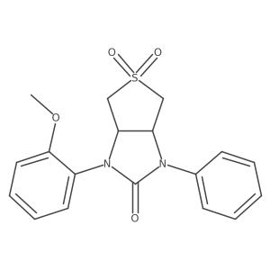 1-(2-methoxyphenyl)-3-phenyltetrahydro-1H-thieno[3,4-d]imidazol-2(3H)-one 5,5-dioxide Structure