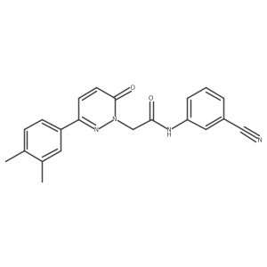 N-(3-cyanophenyl)-2-[3-(3,4-dimethylphenyl)-6-oxopyridazin-1(6H)-yl]acetamide Structure