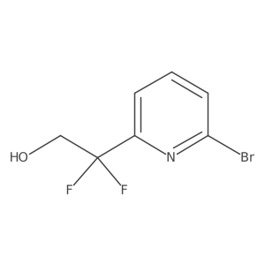 2-Pyridineethanol, 6-bromo-beta,beta-difluoro-结构式