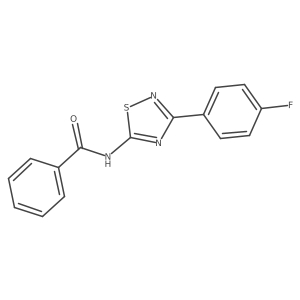 N-[3-(4-fluorophenyl)-1,2,4-thiadiazol-5-yl]benzamide结构式