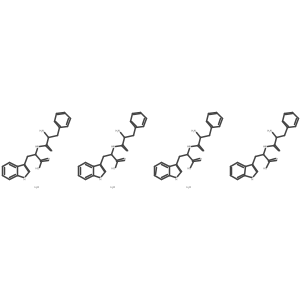 L-Phenylalanyl-L-tryptophan--water (4/3)结构式