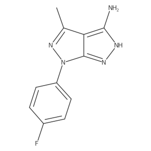 6-(4-fluorophenyl)-4-methyl-1H,6H-[1,2]diazolo[3,4-c]pyrazol-3-amine结构式