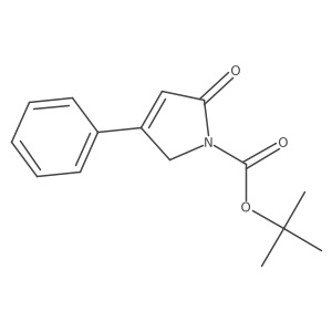tert-butyl 5-oxo-3-phenyl-2H-pyrrole-1-carboxylate Structure