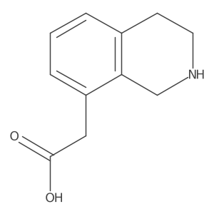 1,2,3,4-Tetrahydro-8-isoquinolineacetic acid Structure