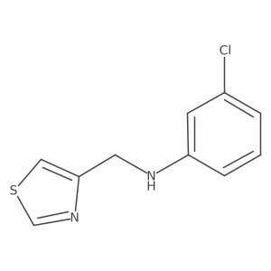 3-Chloro-N-(thiazol-4-ylmethyl)aniline结构式