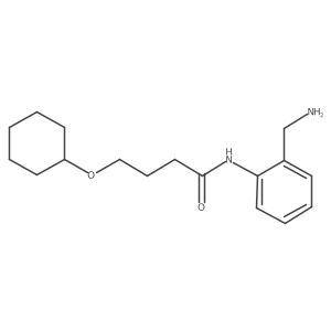 N-[2-(Aminomethyl)phenyl]-4-(cyclohexyloxy)butanamide结构式