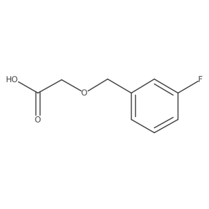 2-[(3-Fluorophenyl)methoxy]acetic acid结构式