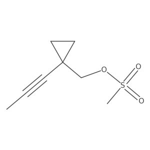 (1-(Prop-1-yn-1-yl)cyclopropyl)methyl methanesulfonate Structure