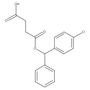 1-[(4-Chlorophenyl)phenylmethyl] butanedioate结构式