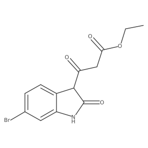 Ethyl 6-bromo-2,3-dihydro-I(2),2-dioxo-1H-indole-3-propanoate Structure