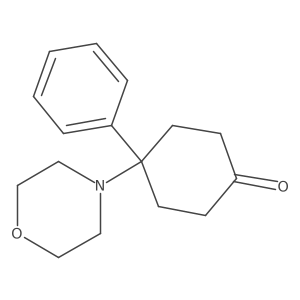 4-Morpholin-4-yl-4-phenylcyclohexan-1-one Structure