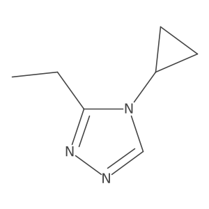 4-cyclopropyl-3-ethyl-4H-1,2,4-triazole Structure