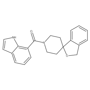 1H-Indol-7-ylspiro[isobenzofuran-1(3H),4a(2)-piperidin]-1a(2)-ylmethanone结构式
