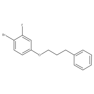 1-Bromo-2-fluoro-4-(3-phenylpropoxy)benzene结构式