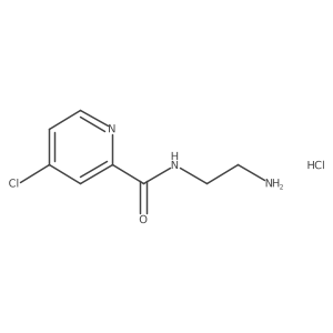 N-(2-aminoethyl)-4-chloropyridine-2-carboxamide hydrochloride结构式