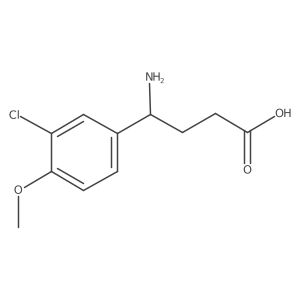 4-Amino-4-(3-chloro-4-methoxyphenyl)butanoic acid Structure