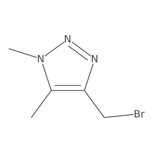 4-(bromomethyl)-1,5-dimethyl-1H-1,2,3-triazole Structure