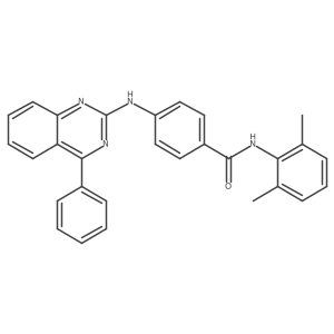 n-(2,6-Dimethylphenyl)-4-[(4-phenylquinazolin-2-yl)amino]benzamide结构式