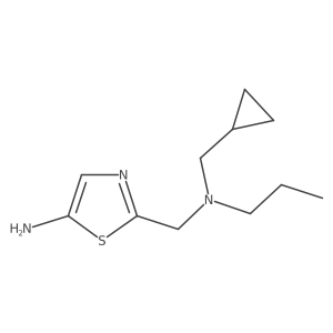 5-Amino-N-(cyclopropylmethyl)-N-propyl-2-thiazolemethanamine结构式