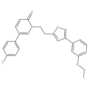 2-(2-(3-(3-ethoxyphenyl)-1,2,4-oxadiazol-5-yl)ethyl)-6-(4-fluorophenyl)pyridazin-3(2H)-one Structure