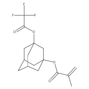 3-(2,2,2-Trifluoroacetoxy)adamantyl methacrylate结构式