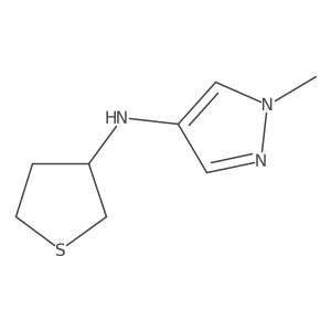 1-methyl-N-(thiolan-3-yl)-1H-pyrazol-4-amine Structure