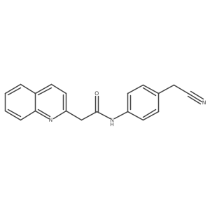 N-[4-(cyanomethyl)phenyl]-2-quinolineacetamide结构式