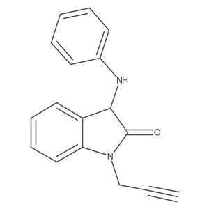 3-anilino-1-prop-2-yn-1-yl-1,3-dihydro-2H-indol-2-one Structure