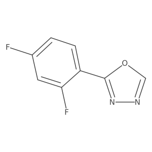 2-(2,4-Difluorophenyl)-1,3,4-oxadiazole结构式