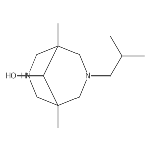 1,5-Dimethyl-3-(2-methylpropyl)-3,7-diazabicyclo[3.3.1]nonan-9-ol结构式