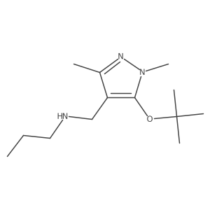 5-(1,1-Dimethylethoxy)-1,3-dimethyl-N-propyl-1H-pyrazole-4-methanamine Structure