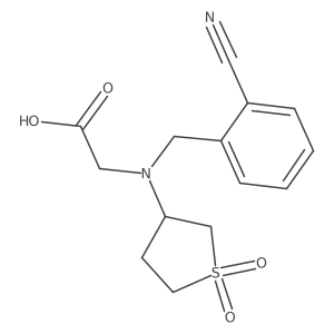 N-[(2-Cyanophenyl)methyl]-N-(tetrahydro-1,1-dioxido-3-thienyl)glycine Structure
