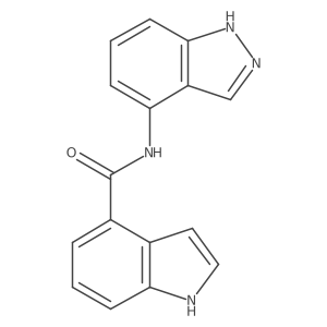 N-(1H-indazol-4-yl)-1H-indole-4-carboxamide结构式