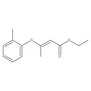 (E)-3-o-tolyloxy-but-2-enoic acid ethyl ester结构式