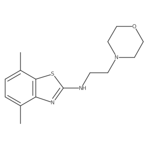 4,7-dimethyl-N-(2-morpholin-4-ylethyl)-1,3-benzothiazol-2-amine Structure