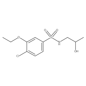 [(4-Chloro-3-ethoxyphenyl)sulfonyl](2-hydroxypropyl)amine Structure