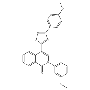 2-(3-methoxyphenyl)-4-[3-(4-methoxyphenyl)-1,2,4-oxadiazol-5-yl]phthalazin-1(2H)-one Structure