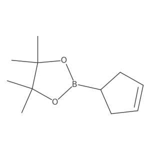 Cyclopent-3-EN-1-ylboronic acid pinacol ester结构式