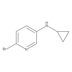 6-Bromo-N-cyclopropylpyridin-3-amine Structure