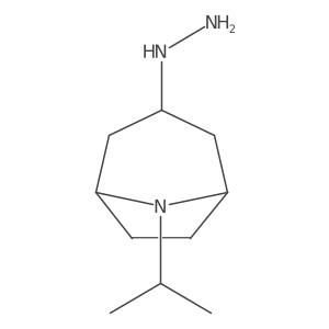 3-Hydrazinyl-8-(propan-2-yl)-8-azabicyclo[3.2.1]octane Structure