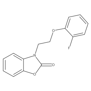 3-[2-(2-Fluorophenoxy)ethyl]-2(3H)-benzoxazolone结构式