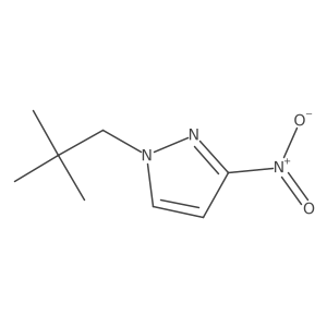 1-Neopentyl-3-nitro-1H-pyrazole结构式