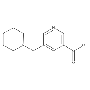 5-((Piperidin-1-YL)methyl)pyridine-3-carboxylicacid结构式