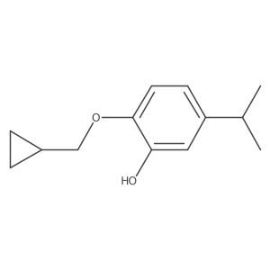 2-(Cyclopropylmethoxy)-5-isopropylphenol Structure