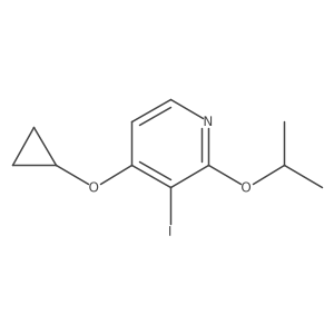 4-Cyclopropoxy-3-iodo-2-isopropoxypyridine Structure