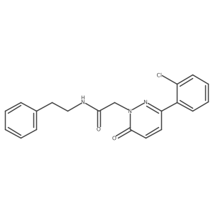 2-[3-(2-chlorophenyl)-6-oxo-1(6H)-pyridazinyl]-N~1~-phenethylacetamide Structure