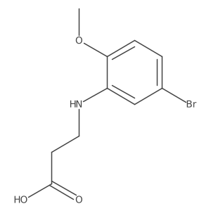 3-[(5-Bromo-2-methoxyphenyl)amino]propanoic acid Structure